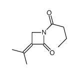 1-butanoyl-3-propan-2-ylideneazetidin-2-one结构式