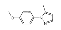 1-(4-methoxyphenyl)-5-methyl-1H-pyrazole结构式