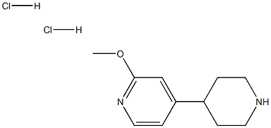 2-methoxy-4-(piperidin-4-yl)pyridine dihydrochloride结构式