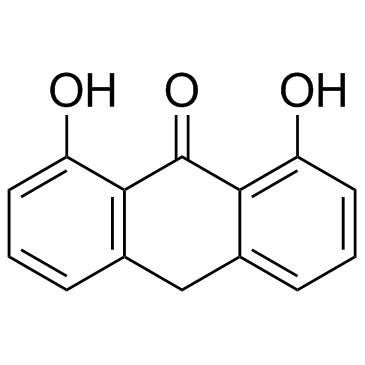 1,8,9-三羟基蒽结构式