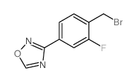 3-(4-(Bromomethyl)-3-fluorophenyl)-1,2,4-oxadiazole Structure