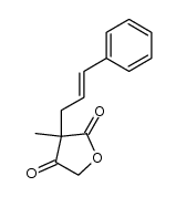 3-cinnamyl-3-methyl-3H,5H-furan-2,4-dione结构式