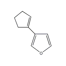 3-(1-Cyclopentenyl)furan Structure