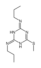 6-methylsulfanyl-2-N,4-N-dipropyl-1,3,5-triazine-2,4-diamine结构式