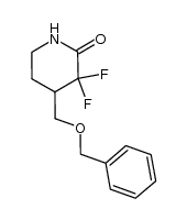 4-(benzyloxymethyl)-3,3-difluoro-2-piperidinone结构式