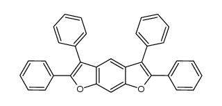 2,3,5,6-Tetraphenylbenzo[1,2-b:5,4-b']difuran Structure