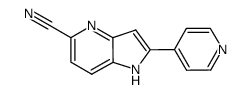 2-(pyridin-4-yl)-1H-pyrrolo[3,2-b]pyridine-5-carbonitrile Structure