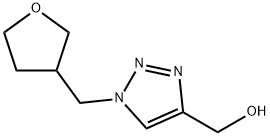 {1-[(氧杂环戊烷-3-基)甲基]-1H-1,2,3-三唑-4-基}甲醇结构式