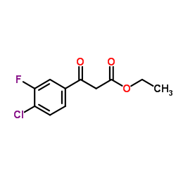 Ethyl 3-(4-chloro-3-fluorophenyl)-3-oxopropanoate structure