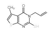 3-allyl-2-mercapto-5-methylthieno[2,3-d]pyrimidin-4(3H)-one结构式