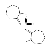 1-methyl-N-[(1-methylazepan-2-ylidene)amino]sulfonyl-azepan-2-imine结构式