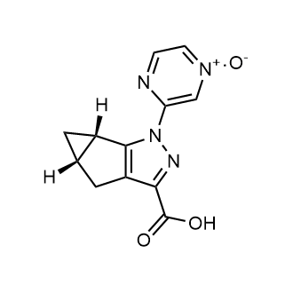 3-(((4aS,5aS)-3-)羧基-4,4a,5,5a-四氢-1H-环丙烷[4,5]环戊[1,2-c]吡唑-1-基)吡嗪1-氧化物图片