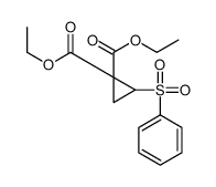 diethyl 2-(benzenesulfonyl)cyclopropane-1,1-dicarboxylate结构式