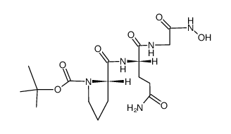 Boc-Pro-Gln-Gly-NHOH Structure