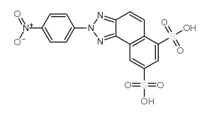 2-(p-nitrophenyl)-2H-naphtho[1,2-d]triazole-6,8-disulphonic acid结构式