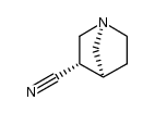 1-Azabicyclo[2.2.1]heptane-3-carbonitrile,exo-(9CI) Structure