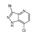 3-bromo-7-chloro-1H-pyrazolo[4,3-b]pyridine结构式