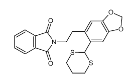 N-<2-(1,3-dithian-2-yl)-4,5-(methylnedioxy)phenethyl>phthalimide Structure