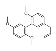 1,4-dimethoxy-2-(2-methoxy-5-prop-2-enylphenyl)benzene Structure