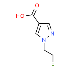 1-(2-Fluoroethyl)-1H-pyrazole-4-carboxylic acid Structure