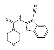 N-(3-cyano-1-benzothiophen-2-yl)morpholine-4-carbothioamide Structure