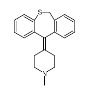 11-(1-methyl-4-piperidylidene)-6,11-dihydrodibenzothiepin Structure