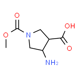 1,3-Pyrrolidinedicarboxylicacid,4-amino-,1-methylester(9CI)结构式