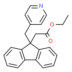 ETHYL 2-(9-(PYRIDIN-4-YLMETHYL)-9H-FLUOREN-9-YL)ACETATE结构式