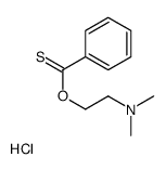 2-(benzenecarbonothioyloxy)ethyl-dimethylazanium,chloride结构式