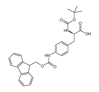 boc-d-phe(4-nhfmoc)-oh Structure