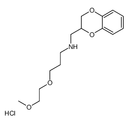 2,3-dihydro-1,4-benzodioxin-3-ylmethyl-[3-(2-methoxyethoxy)propyl]azanium,chloride Structure