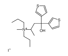 [4-hydroxy-4,4-di(thiophen-3-yl)butan-2-yl]-methyl-dipropylazanium,iodide Structure