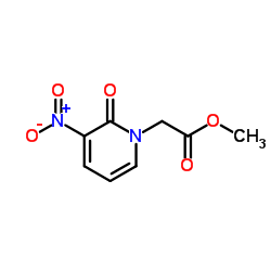 Methyl (3-nitro-2-oxo-1(2H)-pyridinyl)acetate structure