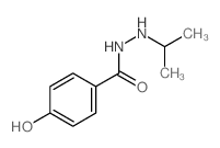 Benzoicacid, 4-hydroxy-, 2-(1-methylethyl)hydrazide结构式