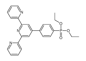 4-(4-diethoxyphosphorylphenyl)-2,6-dipyridin-2-ylpyridine结构式