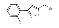 5-溴甲基-3-(2-氯苯基)异噁唑结构式