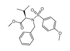 methyl 2(R)-[[(4-methoxyphenyl)sulfonyl]benzylamino]-3-methylbutanoate Structure