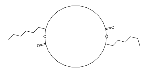 13,26-dihexyl-1,14-dioxacyclohexacosane-2,15-dione Structure