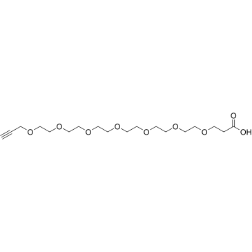 Propargyl-PEG7-acid structure