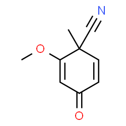 2,5-Cyclohexadiene-1-carbonitrile,2-methoxy-1-methyl-4-oxo-(9CI) Structure