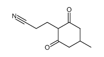 2-(β-cyanoethyl)-5-methylcyclohexa-1,3-dione Structure