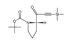 (S)-1-trimethylsilyl-3-(2'-N-tert-butoxycarbonylpyrrolidinyl)propyn-3-one Structure