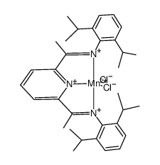 dichloro(2,6-bis[1-(2,6-diisopropylphenylimino)ethyl]pyridine)manganese(II) Structure