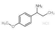 1-(4-METHOXY-PHENYL)-PROPYLAMINEHYDROCHLORIDE结构式