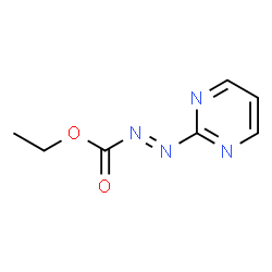 Diazenecarboxylic acid,2-pyrimidinyl-,ethyl ester (9CI) structure