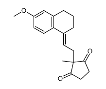 3-METHOXY-8,14-SECO-1,3,5(10),9(11)-ESTRATETRAEN-14,17-DIONE结构式