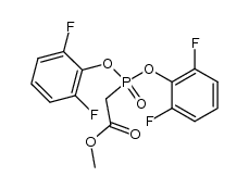 methyl bis(2,6-difluorophenyl)phosphonoacetate结构式