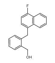 o-(4-Fluor-1-naphthylmethyl)-benzylalkohol结构式