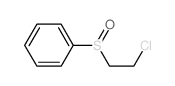 Benzene,[(2-chloroethyl)sulfinyl]- Structure