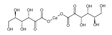 2-ketogluconic acid calcium salt Structure